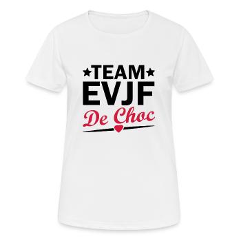 team evjf de choc - T-shirt respirant Femme - blanc - Devant - AI Model Female 172 dark (172cm)