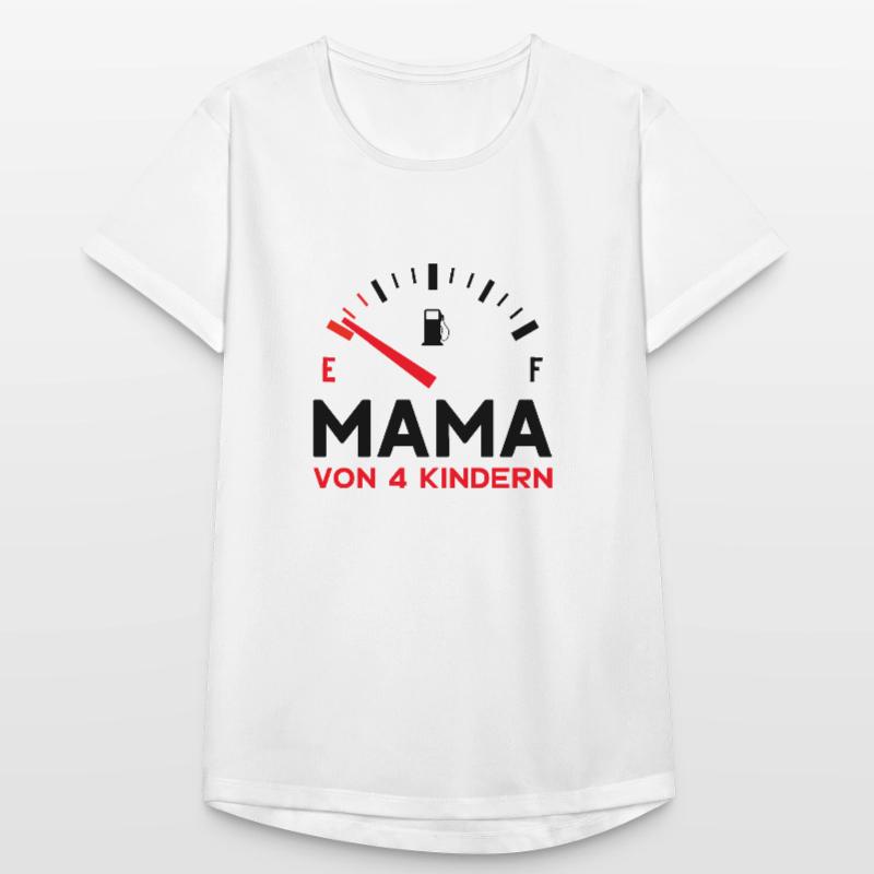 MAMA 4 KINDER MUTTER VIER KINDER MUTTERTAG Frauen T-Shirt atmungsaktiv