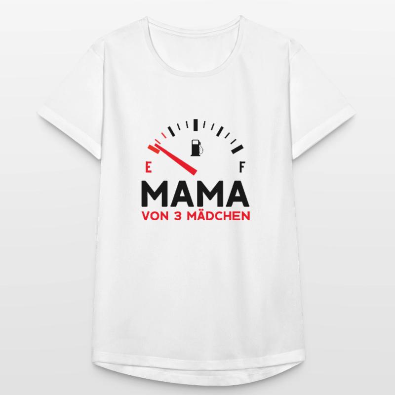 MAMA 3 TÖCHTER MUTTERTAG MUTTER DREI MÄDCHEN Frauen T-Shirt atmungsaktiv