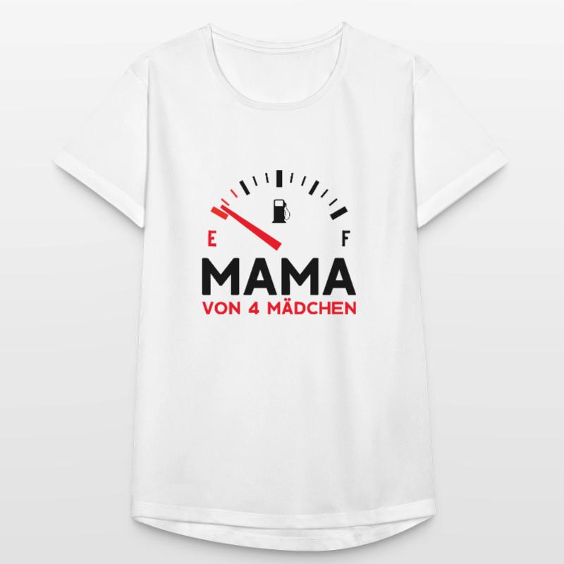 MAMA 4 TÖCHTER MUTTERTAG MUTTER VIER MÄDCHEN Frauen T-Shirt atmungsaktiv