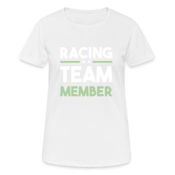 Racing Team - Women's Breathable T-Shirt - white - Front - AI Model Female 172 dark (172cm)