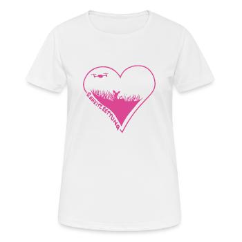 Kitzretter - Frauen T-Shirt atmungsaktiv - Weiß - Vorne - AI Model Female 172 dark (172cm)