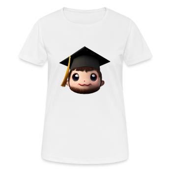 Bachelor Studium Absolvent Schulabschluss - Frauen T-Shirt atmungsaktiv - Weiß - Vorne - AI Model Female 172 dark (172cm)