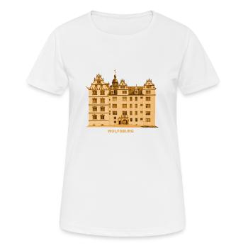 Wolfsburg Schloss Autostadt Niedersachsen - T-shirt respirant Femme - blanc - Devant - AI Model Female 172 dark (172cm)