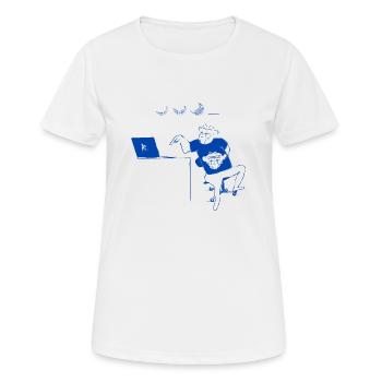 Le mot de passe - T-shirt respirant Femme - blanc - Devant - AI Model Female 172 dark (172cm)