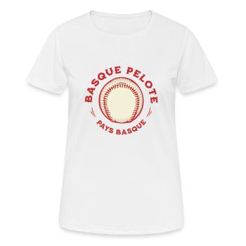 Pays Basque Pelote - Women's Breathable T-Shirt - white - Front - AI Model Female 172 dark (172cm)