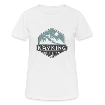Wassersport - Frauen T-Shirt atmungsaktiv - Weiß - Vorne - AI Model Female 172 dark (172cm)