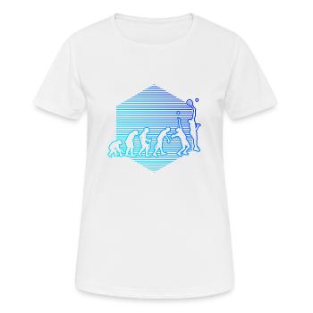 Raquette Raquette Paddle Tennis Paddle Femme - T-shirt respirant Femme - blanc - Devant - AI Model Female 172 dark (172cm)
