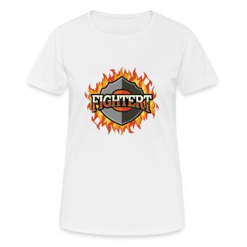 KÄMPFER - Frauen T-Shirt atmungsaktiv - Weiß - Vorne - AI Model Female 172 dark (172cm)