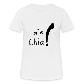 Chia Samen - Frauen T-Shirt atmungsaktiv - Weiß - Vorne - AI Model Female 172 dark (172cm)