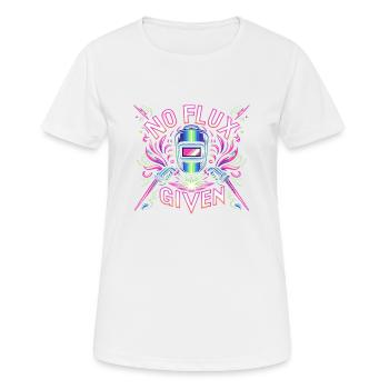 Pas de flux donné 20 - T-shirt respirant Femme - blanc - Devant - AI Model Female 172 dark (172cm)