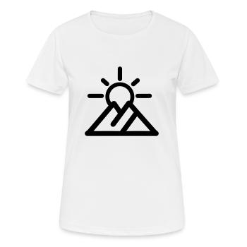 Montagne - T-shirt respirant Femme - blanc - Devant - AI Model Female 172 dark (172cm)