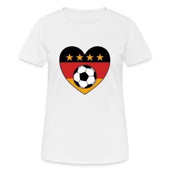 Allemagne - T-shirt respirant Femme - blanc - Devant - AI Model Female 172 dark (172cm)