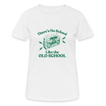 Es gibt keine Schule wie die alte Schule - Frauen T-Shirt atmungsaktiv - Weiß - Vorne - AI Model Female 172 dark (172cm)