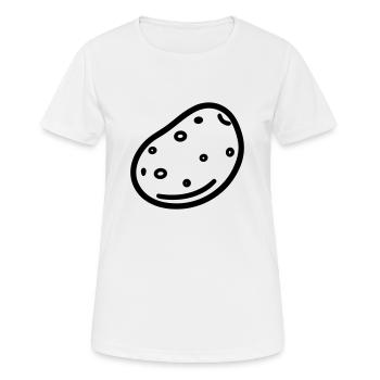 Kartoffel - Frauen T-Shirt atmungsaktiv - Weiß - Vorne - AI Model Female 172 dark (172cm)