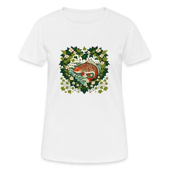 Koi - Women's Breathable T-Shirt - white - Front - AI Model Female 172 dark (172cm)