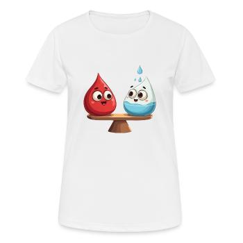 Le sang est plus épais que l’eau - T-shirt respirant Femme - blanc - Devant - AI Model Female 172 dark (172cm)