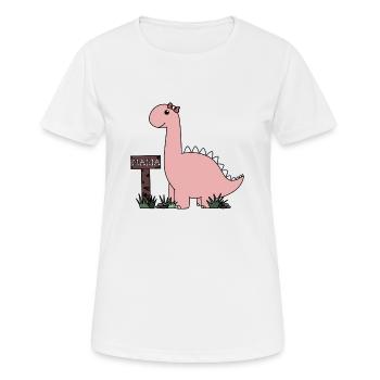 Dino Maria - T-shirt respirant Femme - blanc - Devant - AI Model Female 172 dark (172cm)