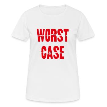 Worst Case - Frauen T-Shirt atmungsaktiv - Weiß - Vorne - AI Model Female 172 dark (172cm)