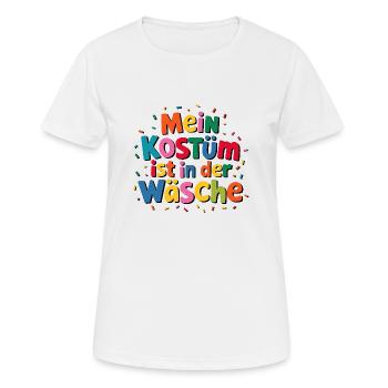 Carnival Carnival My costume is in the laundry - Women's Breathable T-Shirt - white - Front - AI Model Female 172 dark (172cm)