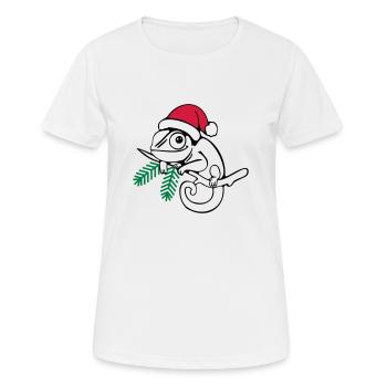 Lui Weihnachten dreifarbig - Frauen T-Shirt atmungsaktiv - Weiß - Vorne - AI Model Female 172 dark (172cm)