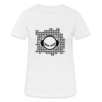 sound - Frauen T-Shirt atmungsaktiv - Weiß - Vorne - AI Model Female 172 dark (172cm)
