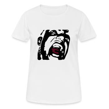 scream - Frauen T-Shirt atmungsaktiv - Weiß - Vorne - AI Model Female 172 dark (172cm)