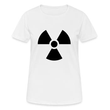 Radioaktiv - Frauen T-Shirt atmungsaktiv - Weiß - Vorne - AI Model Female 172 dark (172cm)