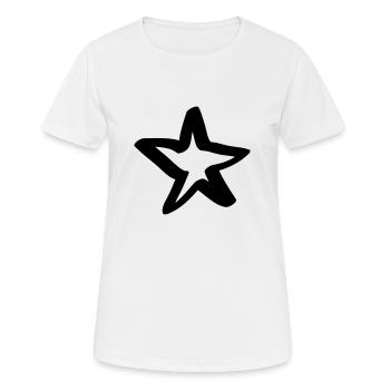 stern - Frauen T-Shirt atmungsaktiv - Weiß - Vorne - AI Model Female 172 dark (172cm)