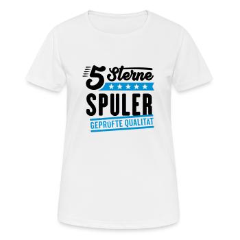 5Sterne Spuler - Frauen T-Shirt atmungsaktiv - Weiß - Vorne - AI Model Female 172 dark (172cm)