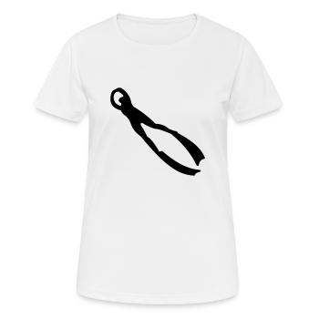 apnoe - Frauen T-Shirt atmungsaktiv - Weiß - Vorne - AI Model Female 172 dark (172cm)