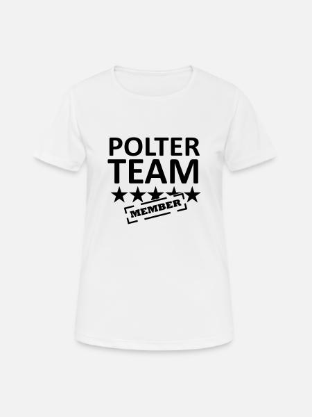 polter team - Women's Breathable T-Shirt - white