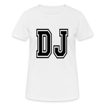 DJ - Frauen T-Shirt atmungsaktiv - Weiß - Vorne - AI Model Female 172 dark (172cm)
