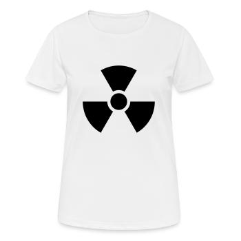 radioaktiv - Frauen T-Shirt atmungsaktiv - Weiß - Vorne - AI Model Female 172 dark (172cm)