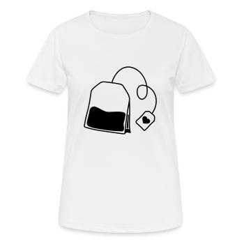 clipart tee-sachet - T-shirt respirant Femme - blanc - Devant - AI Model Female 172 dark (172cm)