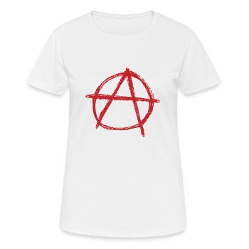 Anarchie - T-shirt respirant Femme - blanc - Devant - AI Model Female 172 dark (172cm)