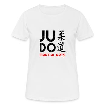 Judo, ich liebe Judo, Judo Hoodies, Judo T Shirts - Frauen T-Shirt atmungsaktiv - Weiß - Vorne - AI Model Female 172 dark (172cm)