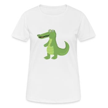 Alligator - T-shirt respirant Femme - blanc - Devant - AI Model Female 172 dark (172cm)