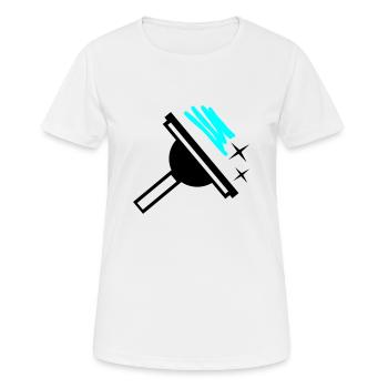 Nettoyeur de vitres - T-shirt respirant Femme - blanc - Devant - AI Model Female 172 dark (172cm)