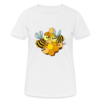 Insectes - T-shirt respirant Femme - blanc - Devant - AI Model Female 172 dark (172cm)