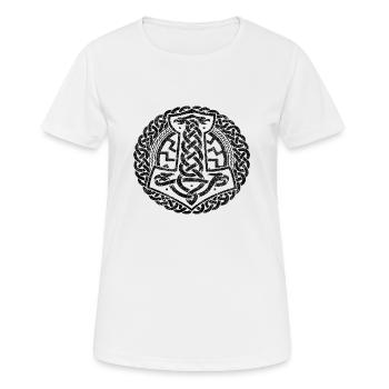 Viking Celts Germans Celtic symbol hammer - Women's Breathable T-Shirt - white - Front - AI Model Female 172 dark (172cm)