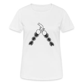 Fahrradtour Fahrrad Mountainbike Radeln Radfahren - Frauen T-Shirt atmungsaktiv - Weiß - Vorne - AI Model Female 172 dark (172cm)