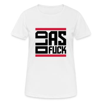 old AF Text Logo - Frauen T-Shirt atmungsaktiv - Weiß - Vorne - AI Model Female 172 dark (172cm)