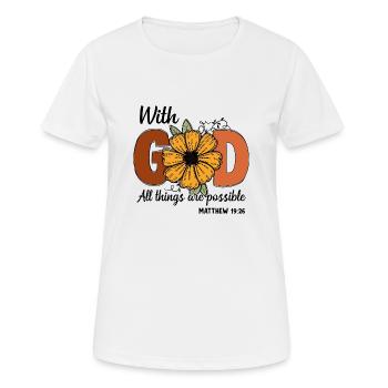Église Religion Catholique Catholique Jésus-Christ - T-shirt respirant Femme - blanc - Devant - AI Model Female 172 dark (172cm)