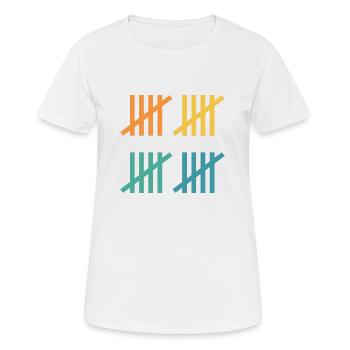 Idée cadeau 20e anniversaire - T-shirt respirant Femme - blanc - Devant - AI Model Female 172 dark (172cm)