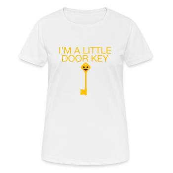 I'm A Little Door Key 4 - Women's Breathable T-Shirt - white - Front - AI Model Female 172 dark (172cm)
