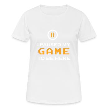 Jeu PC de jeu - T-shirt respirant Femme - blanc - Devant - AI Model Female 172 dark (172cm)