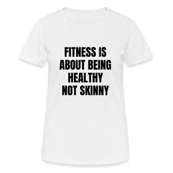 Fitness en bonne santé - T-shirt respirant Femme - blanc - Devant - AI Model Female 172 dark (172cm)