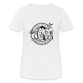 Hexenküche - Frauen T-Shirt atmungsaktiv - Weiß - Vorne - AI Model Female 172 dark (172cm)