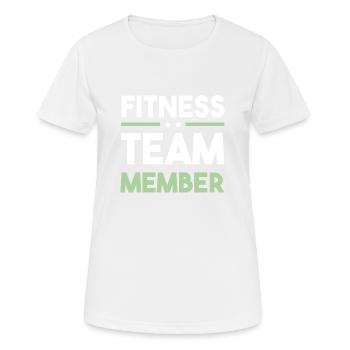 Fitness Team - Women's Breathable T-Shirt - white - Front - AI Model Female 172 dark (172cm)